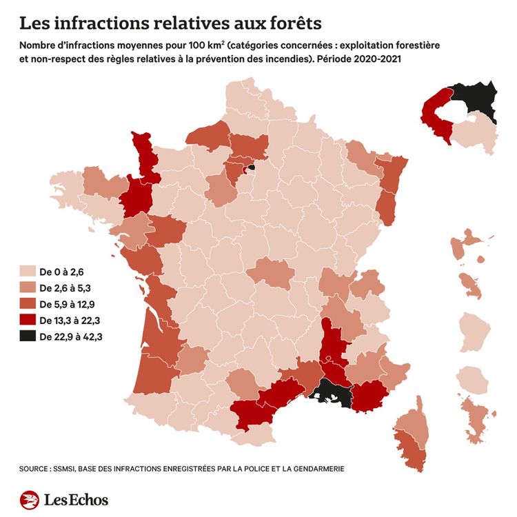 Les Atteintes à L'environnement En Hausse Depuis Cinq Ans | Les Echos