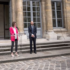Amélie de Montchalin (g) et Stanislas Guerini (d) sont candidats aux législatives, respectivement dans l'Essonne et à Paris.