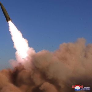 Le test d'un missile par la Corée du Nord, le 17 avril dernier.