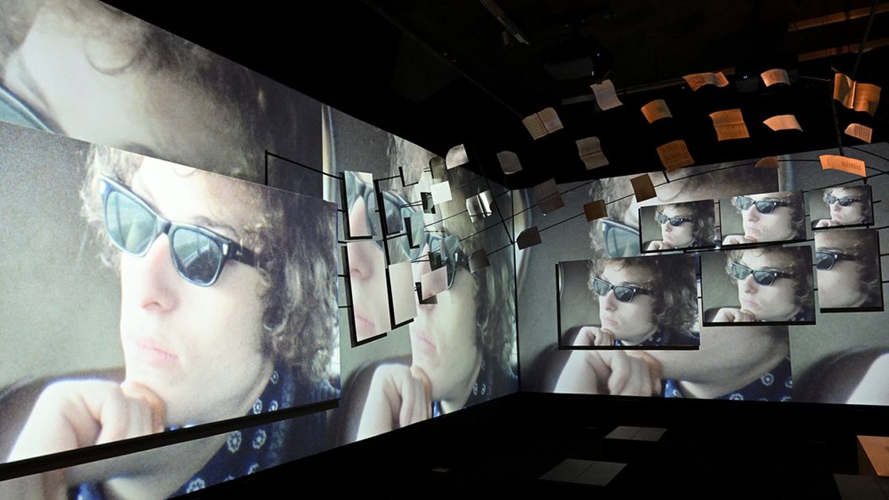 À Tulsa, Oklahoma, dans la galerie immersive du Bob Dylan Center.