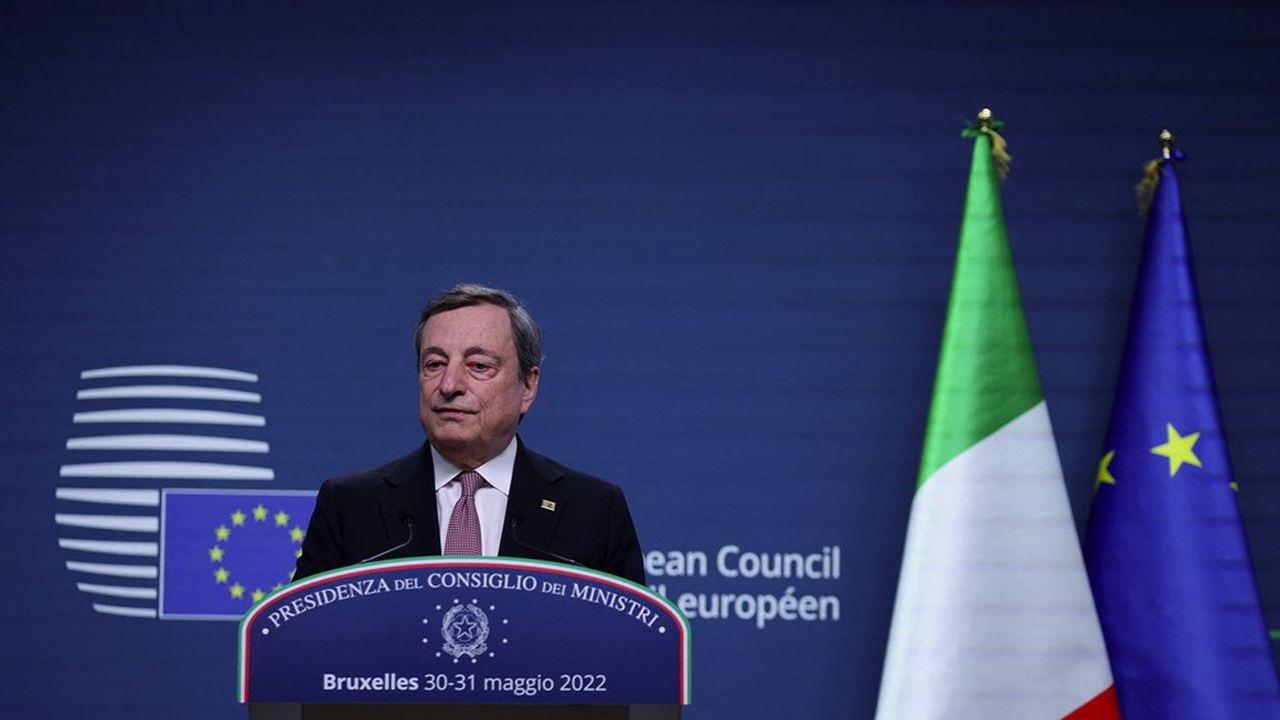 Mario Draghi, l'ancien président de la BCE et actuel président du Conseil italien, est sous pression.