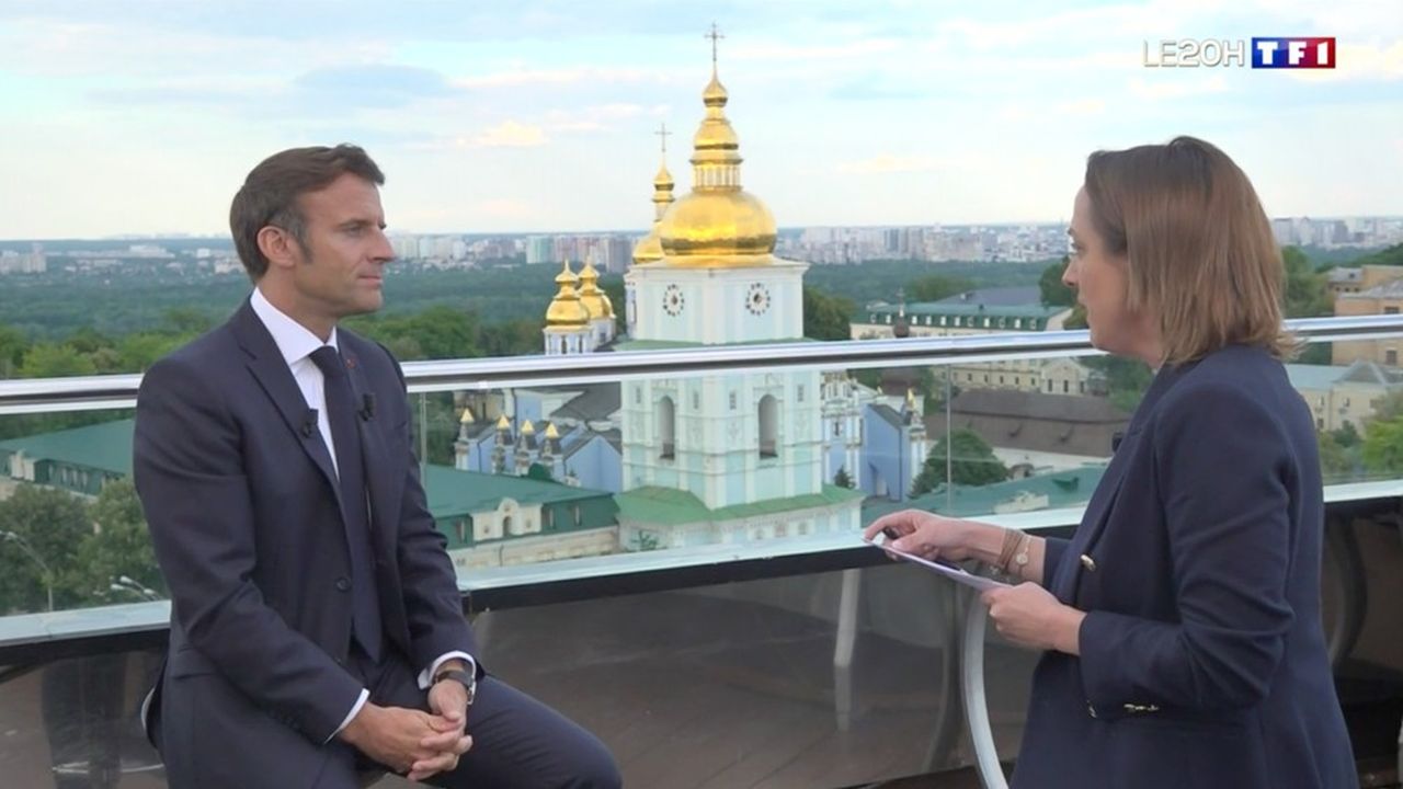 Le chef de l'Etat a accordé un entretien à TF1 ce jeudi depuis Kiev.