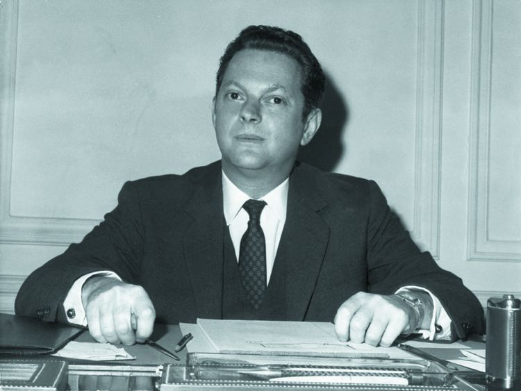 Portrait of Lazard bank director Michel David-Weill, October 4, 1968. 