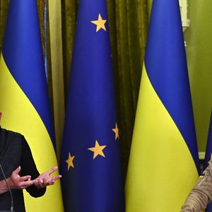 Charles Michel, le président du Conseil européen qui accueille les Vingt-Sept à Bruxelles ce jeudi, a rendu visite au président ukrainien, Volodymyr Zelensky, le 20 avril.