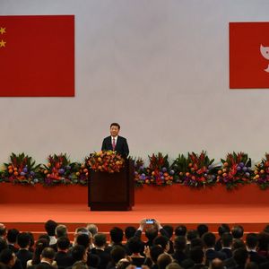 Xi Jinping à Hong Kong, ici en juillet 2017 pour la prestation de serment de Carrie Lam.