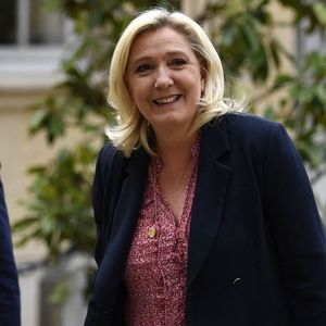 Marine Le Pen, mercredi dernier, avant d'être reçue par Elisabeth Borne à Matignon.
