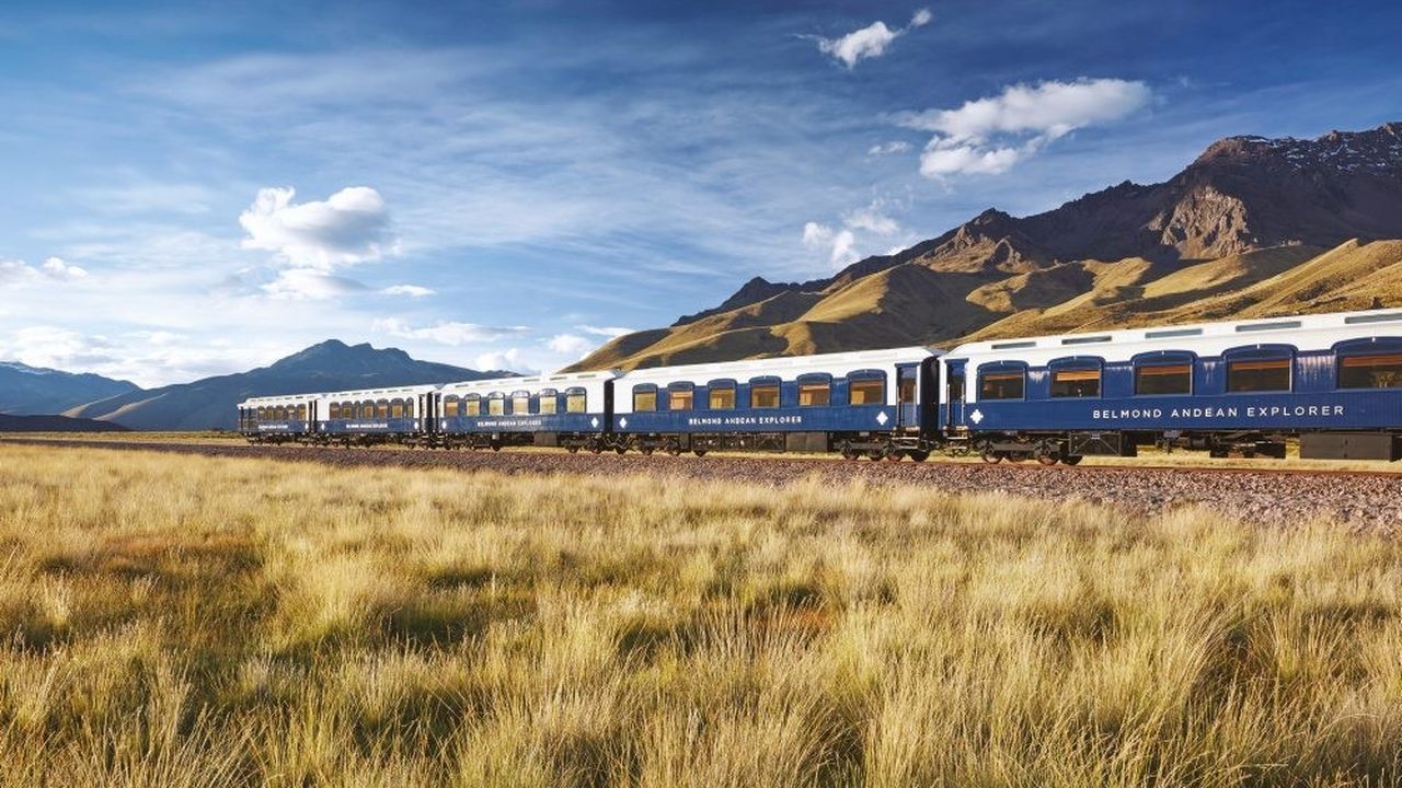 Les seize voitures du Belmond Andean Explorer traversent les paysages imma­culés de la cordillère des Andes, frôlant parfois l’altitude du mont Blanc.Richard James Taylor
