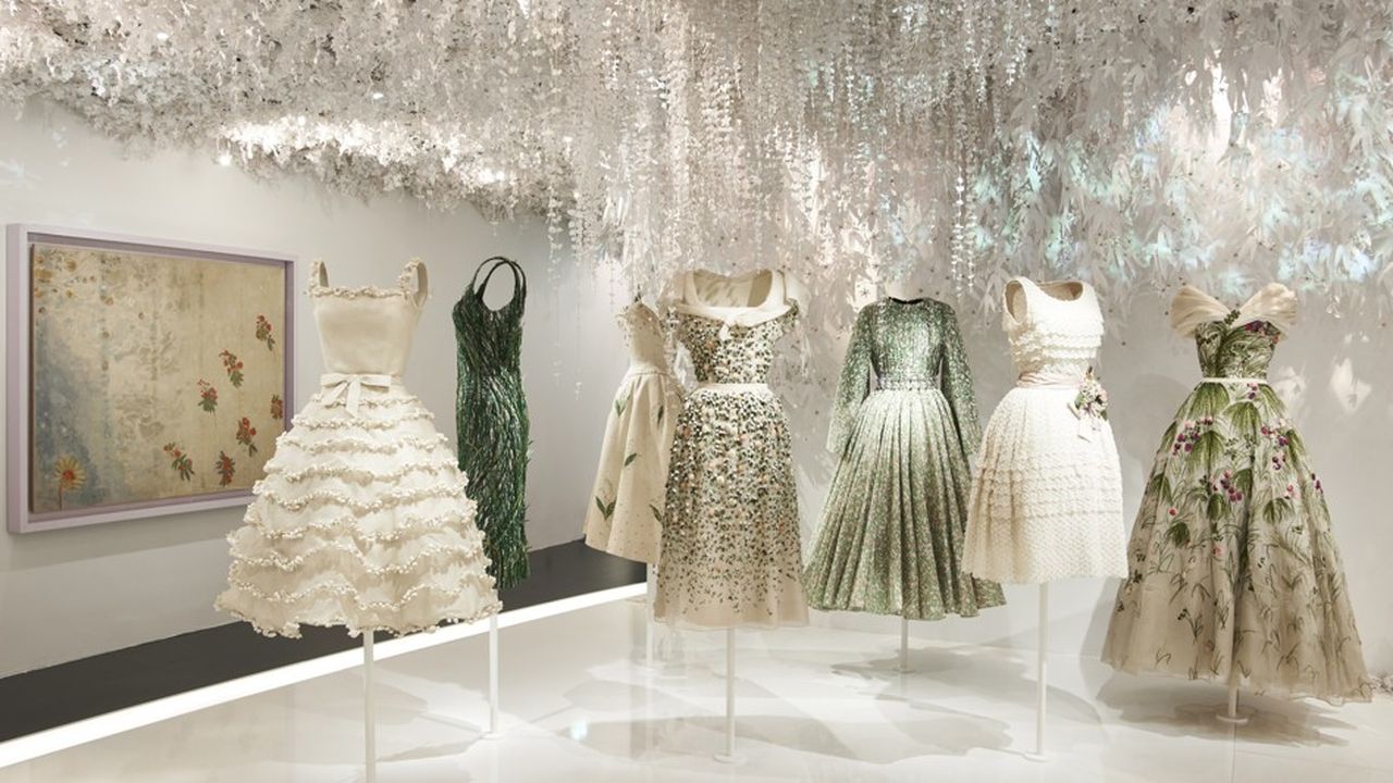 Exposition Dior, la salle des Jardins Dior