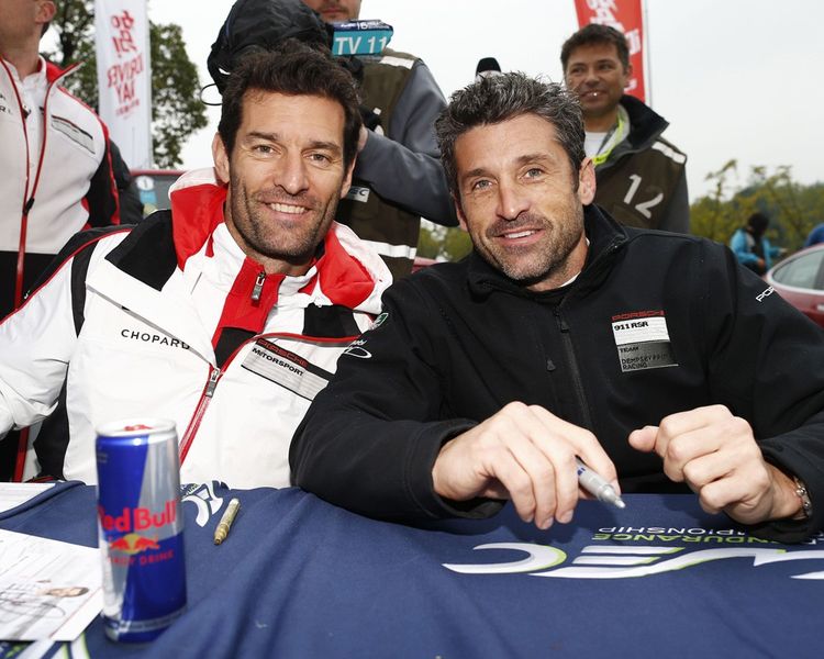 Mark Webber et Patrick Dempsey
