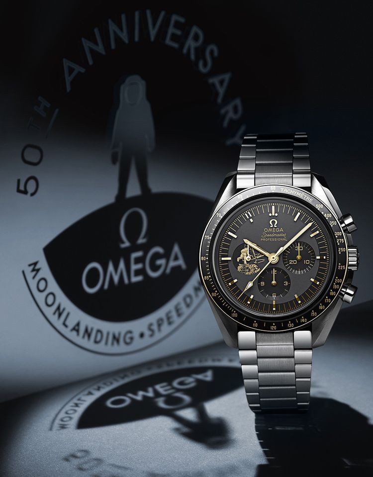 La montre Omega « Speedmaster Moonwatch Apollo 11 » commémorant le 50e anniversaire de l'alunissage