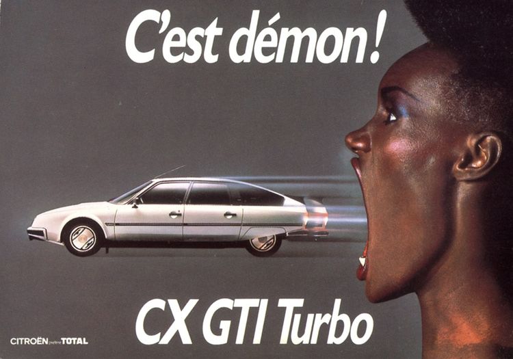 Dans les années 1980, Grace Jones était l'égérie de la CX GTI Turbo