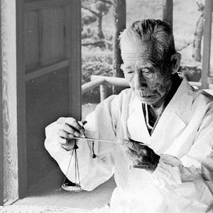Kokichi Mikimoto en 1951, à 93 ans.