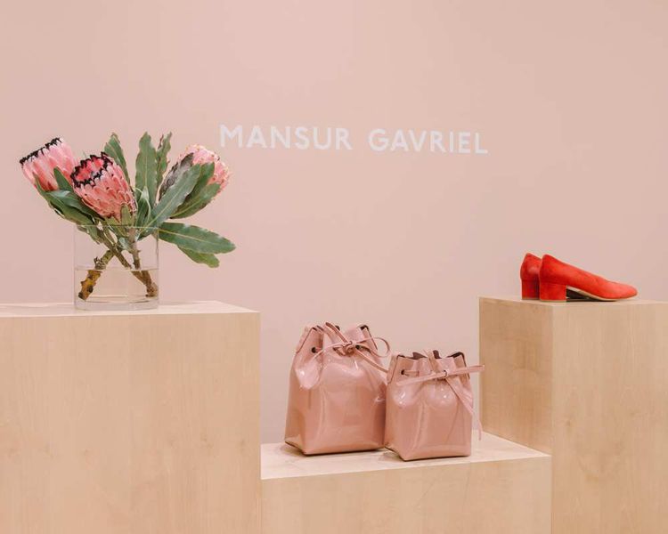 Pop up store Mansur Gavriel au Bon Marché Rive Gauche