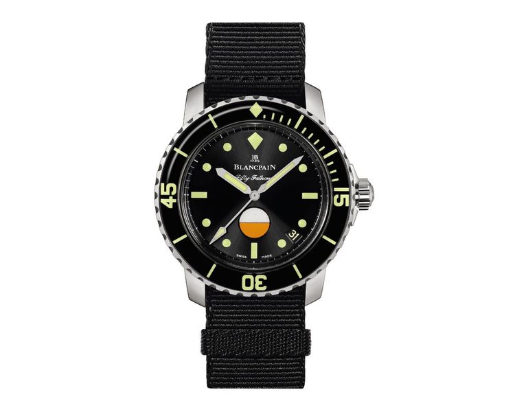 La Tribute to Fifty Fathoms MIL-SPEC « Only Watch unique piece » avec le bracelet Nato