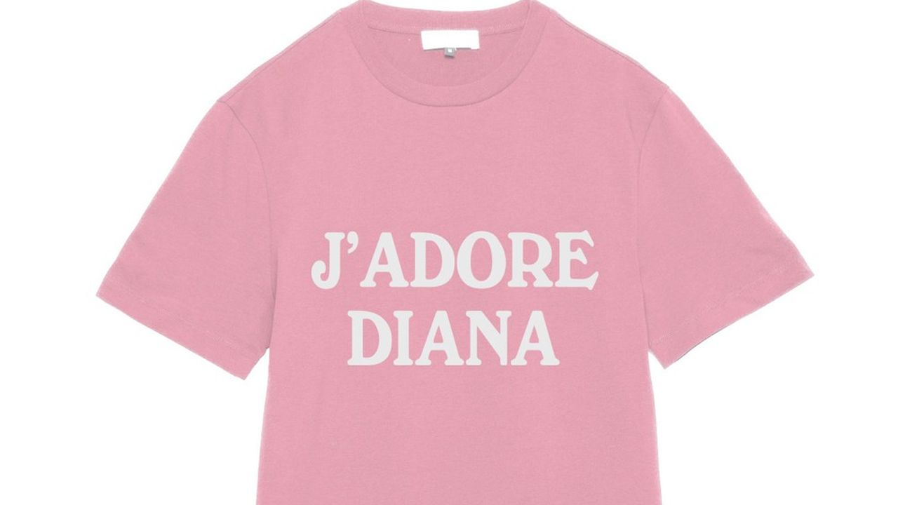 T-shirt « J’adore Diana » Weekday