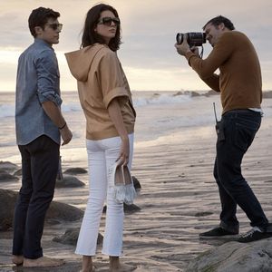 Le mannequin Kendall Jenner et le danseur Roberto Bolle sur le tournage de la campagne publicitaire printemps -été 2018 de Tod's.