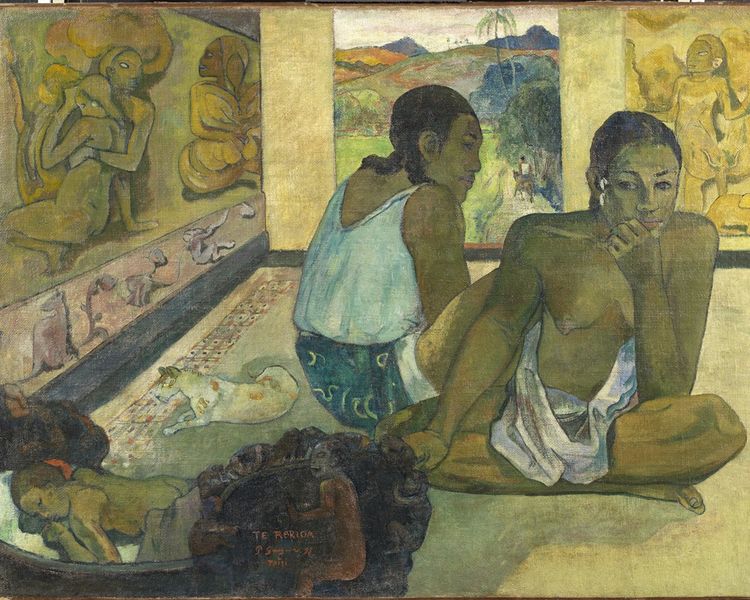 Te Rerioa, 1897, Paul Gauguin (1848-1903). Object id P.1932.SC.164. NP149.