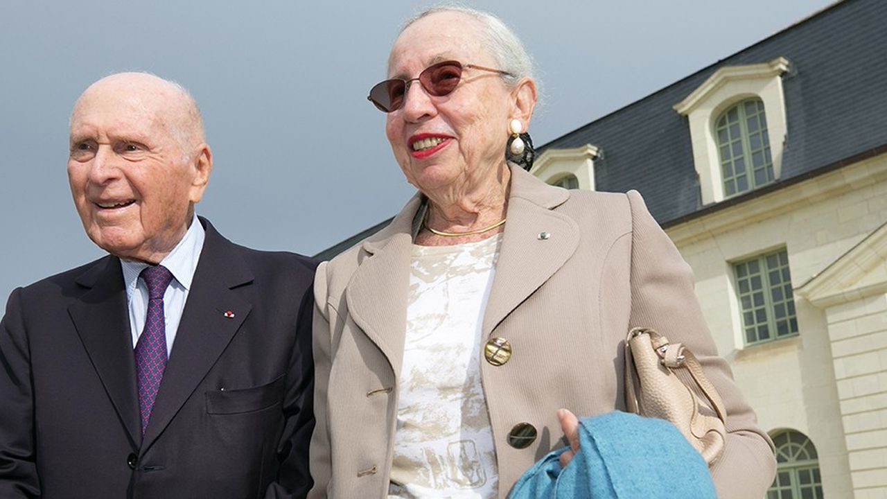 Léon et Martine Cligman à l'abbaye royale de Fontevraud, en septembre 2017.