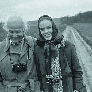 Henri Cartier-Bresson et Martine Franck en 1971.