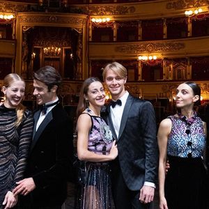 Les musiciens de la Scala en tenues Armani lors du gala d'ouverture de décembre 2020.