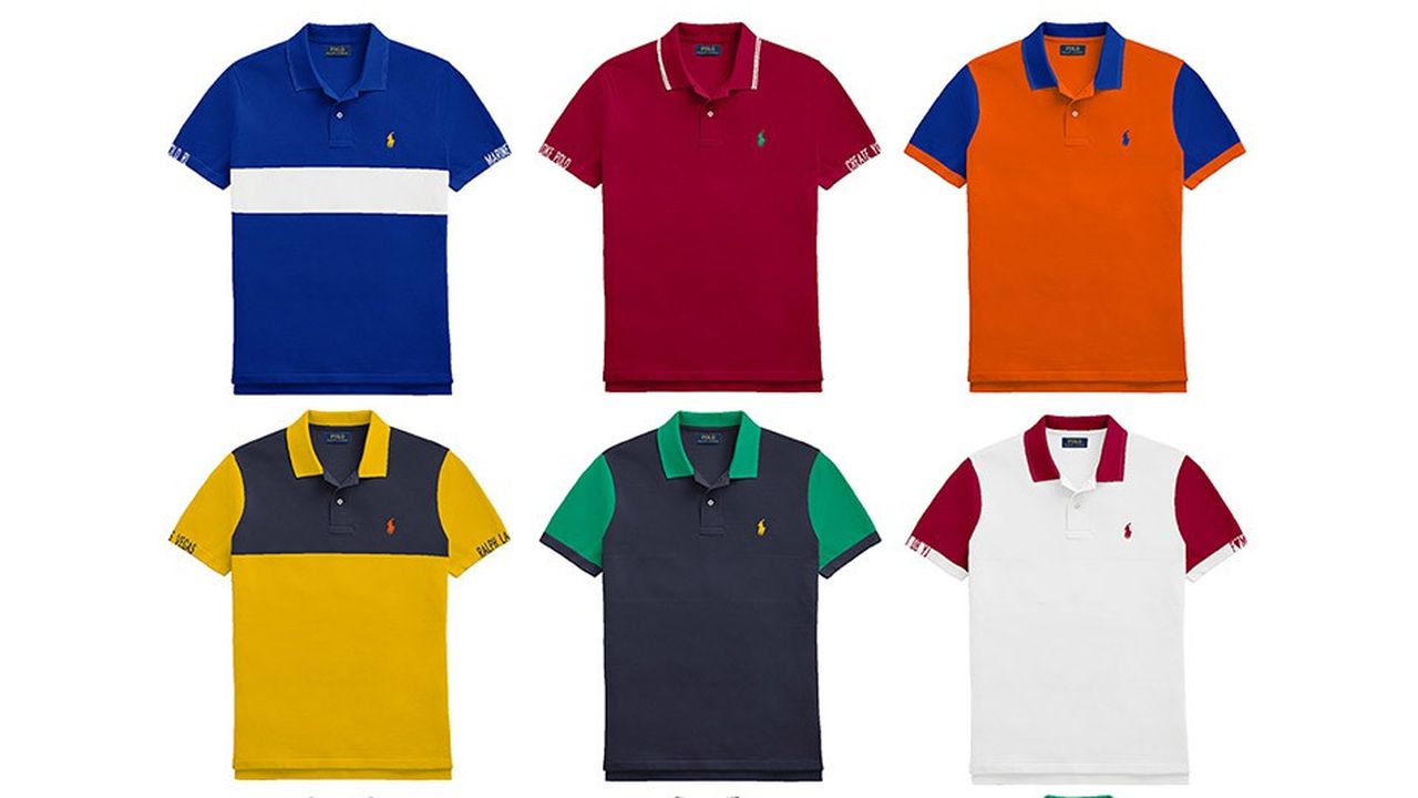 La polo est disponible en 6 coupes différentes et 24 associations de couleur.
