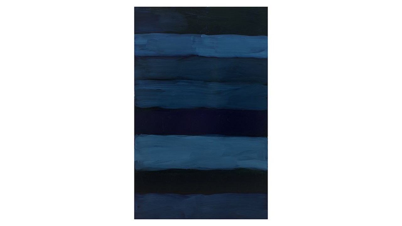 «Landline Rising Blue» (2018), Sean Scully