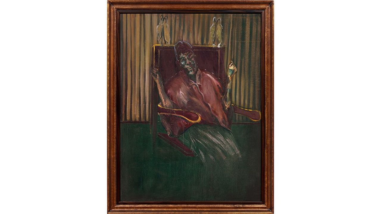 Francis Bacon, «Pope with Owls» (1958).