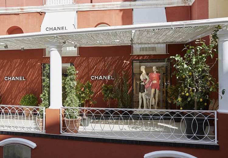 Boutique Chanel à Capri.