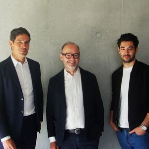 Mathieu Gallet, Jérôme Doncieux et Arthur Perticoz.