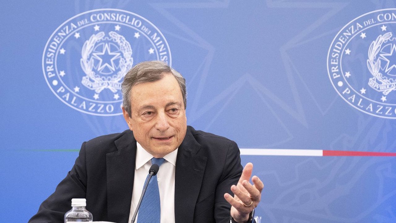 Le président du Conseil italien, Mario Draghi, est fragilisé par la crise politique.