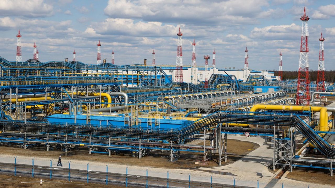 Le site pétrolier et gazier de Chayanda de Gazprom, en Russie. L'Europe prône la solidarité entre Etats membres en cas de coupure du gaz russe.