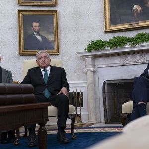 Andrés Manuel López Obrador et Joe Biden à la Maison Blanche.