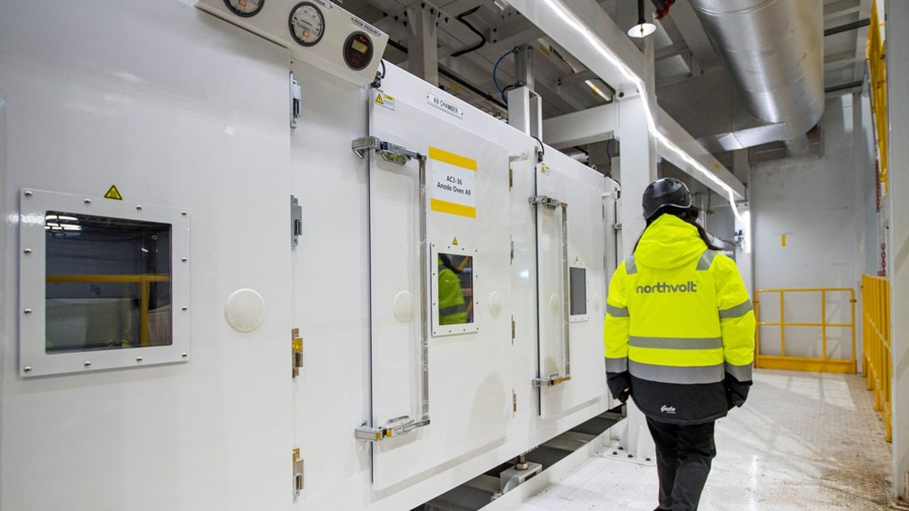 La giga-usine de Northvolt située à Skelleftea près du cercle polaire doit produire des batteries électriques pour 600.000 véhicules par an.