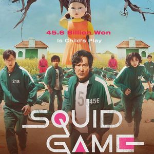 Affiche de Squid Game, le k-drama aux records explosifs sur Netflix.
