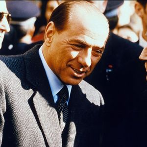 Silvio Berlusconi et François Mitterrand lors d'un sommet franco-italien le 15 décembre 1994 à Aix-en-Provence.