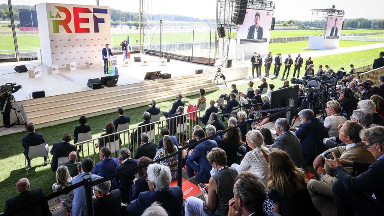 A l'hippodrome de Longchamp, la Rencontre des Entrepreneurs de France, ex-université d'été du Medef, devrait faire le plein la semaine prochaine.
