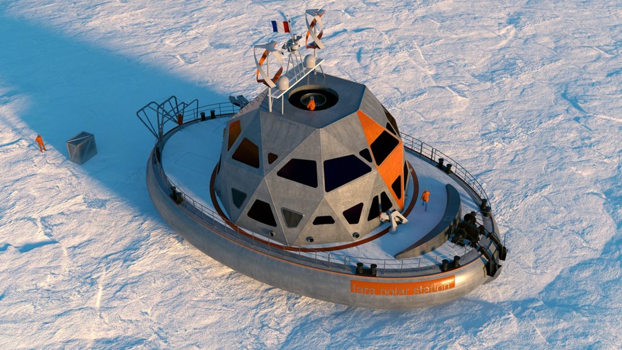La Fondation Tara Océan ajoute à sa goélette Tara un nouveau navire, Tara Polar Station, une station polaire dérivante.