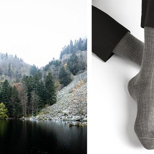 La marque de chaussettes Bleuforêt affirme fièrement son ancrage dans une région célèbre pour ses massifs de conifères.