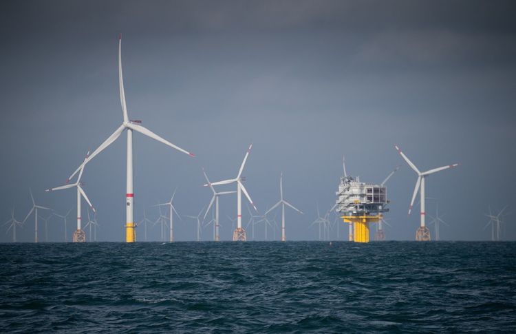 Des éoliennes installées sur la côte belge (2019).