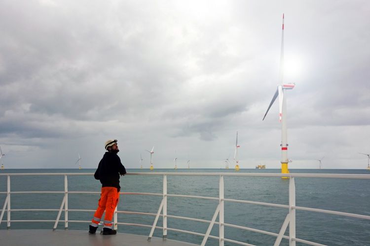 Le site de Borkum en mer du Nord.