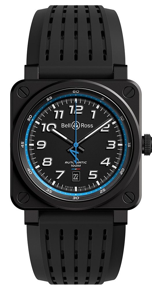 Bell & Ross propose tous les ans une nouvelle montre qui s'inspire de la monoplace Alpine. Ici la BR 03-92 A522.