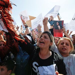 Les manifestations ont dépassé les frontières de l'Iran, comme ici à Erbil, en Irak, le 24 septembre.