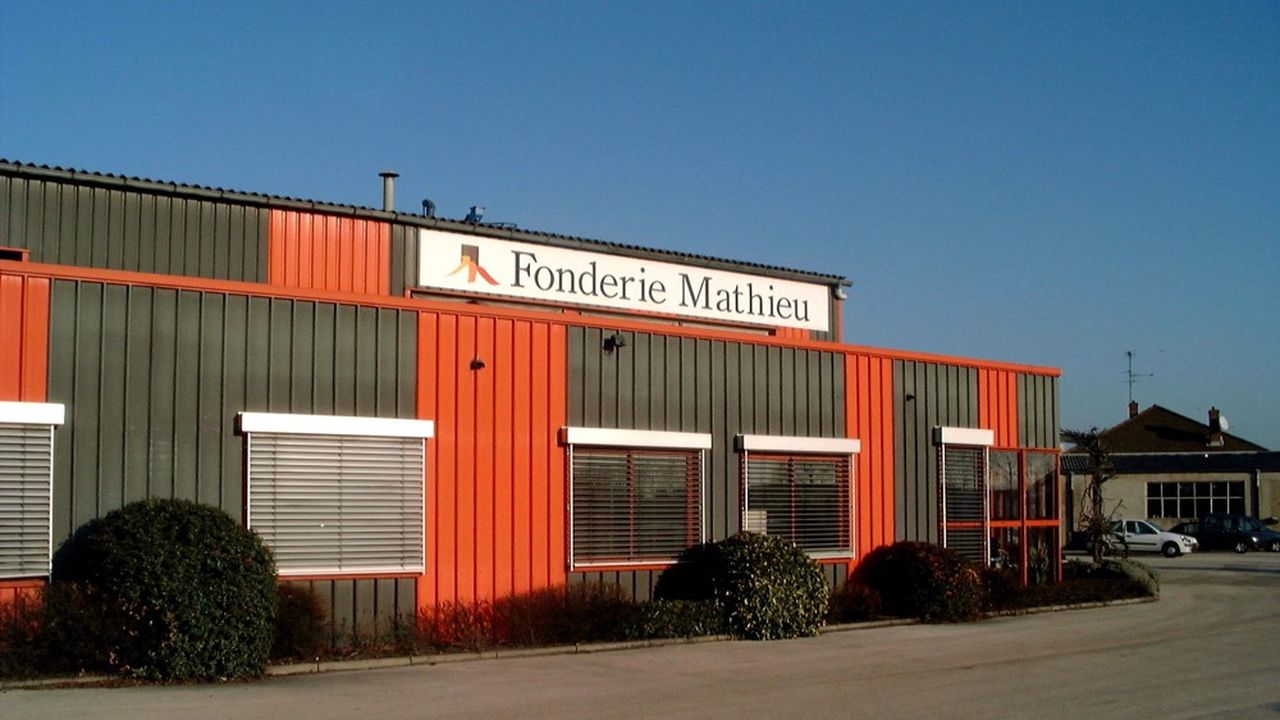 La fonderie Mathieu a été créée en 1906. Ci-dessus, une photo des ateliers situés à Champforgeuil, en Saône-et-Loire.