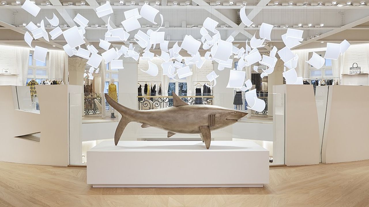 La sculpture en bronze Requin Moyen sera mise en vente chez Sotheby's le 3 novembre prochain.