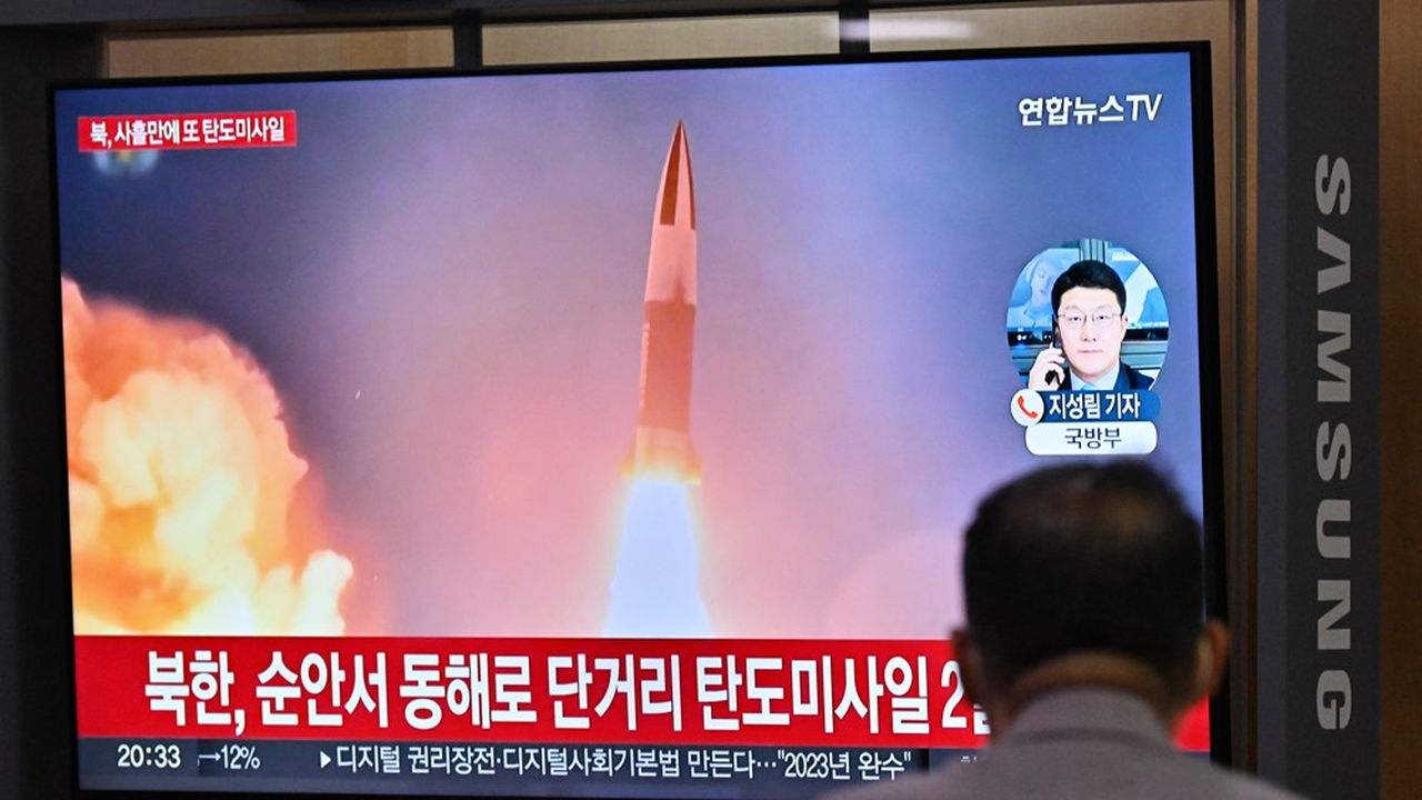 Le lancement d'un nouveau missile par la Corée du Nord a té qualifié d'« acte barbare » par le Japon.