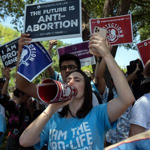 Manifestation pro-life à Austin, Texas, en mai. Sur l'avortement, les Texans sont moins radicaux que le gouverneur républicain.