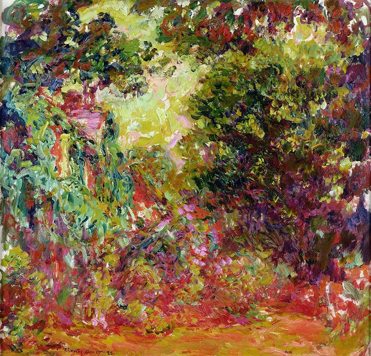 «La Maison de l'artiste vue du jardin aux roses» (1922-1924), de Claude Monet.