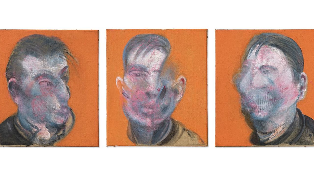 «Three Studies for Self-Portrait» (1979), de Francis Bacon, estimé à plus de 25 millions de dollars.