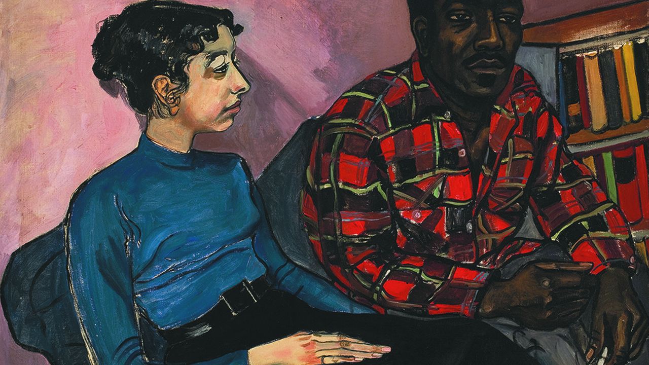 «Rita et Hubert», 1954. Brillante étude de la couleur et du contraste, ce tableau représente l'l'écrivain de gauche Hubert Satterfield avec sa compagne Rita.