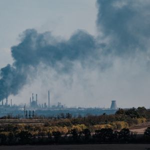 Une centrale électrique près de Slovianska, dans la région de Donetsk, bombardée le 13 octobre.
